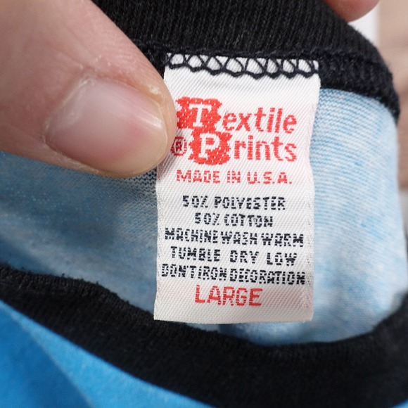 VINTAGE SOUTH PADRE ISLAND TEXAS FISH AOP ALL OVER PRINT SINGLE STITCH TSHIRT L - Picture 5 of 5